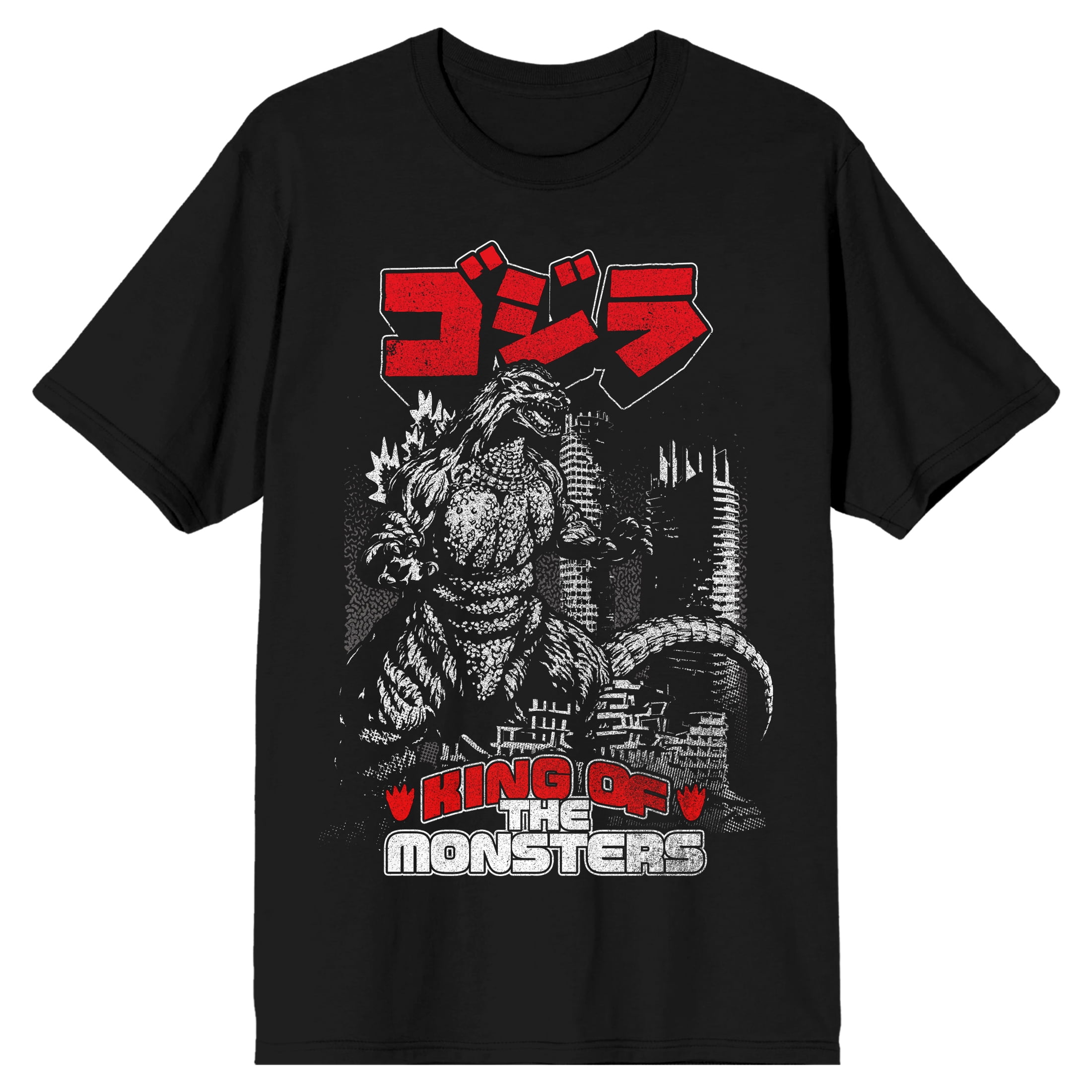 Godzilla Classic King of the Monsters Adult Black Short Sleeve Tee