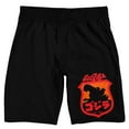 thumbnail image 1 of Godzilla Classic Men's Black Sleep Pajama Shorts-XXL, 1 of 3