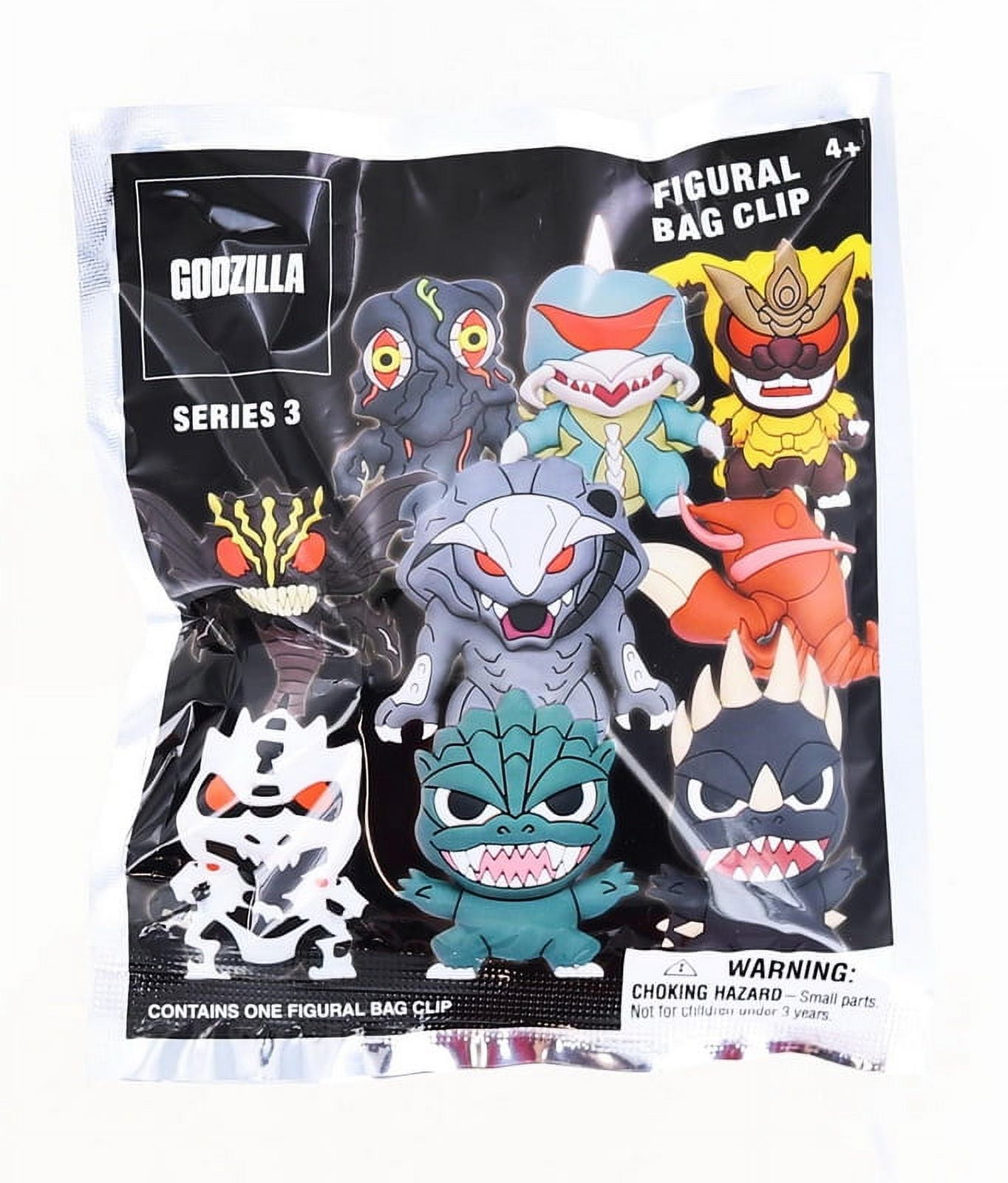 Screen Legends Godzilla Blind Bag Party Favors 3 Pack – Bundle with 3  Godzilla Bag Clips Plus More | Godzilla Figures for Kids
