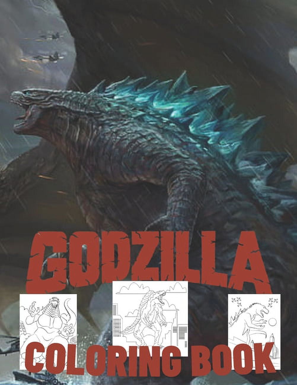 Godzilla Coloring Books For Kids Ages 8-12 Edition 2023: Vol. 1