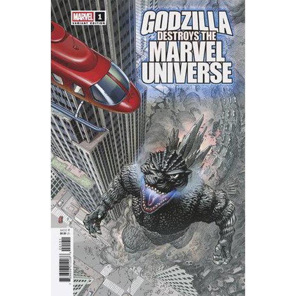 Godzilla Destroys The Marvel Universe #1 E J Su Fan Fav Var Marvel Prh Comic Book 2025