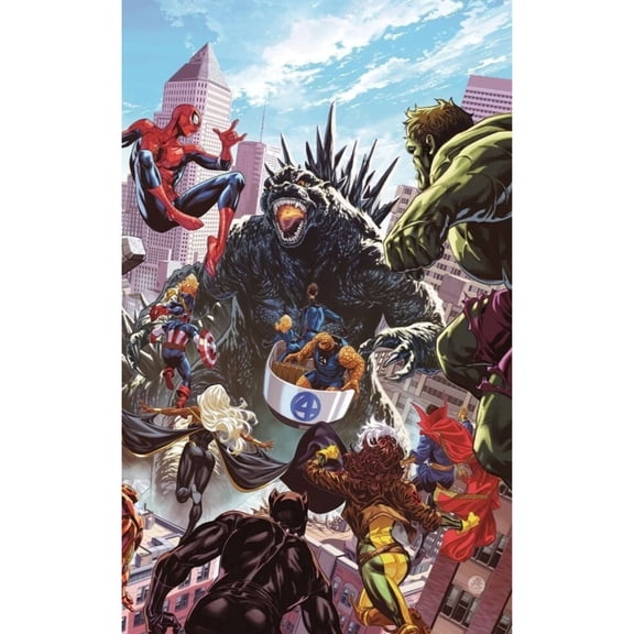 Godzilla Destroys the Marvel Universe #1 Mark Brooks CVR - 1100 2025 Comics Marvel Comics