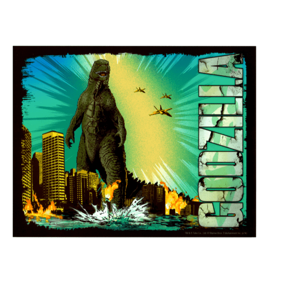 Godzilla Edible Image Icing Cake Topper for Quarter Sheet Cake, by TNCT