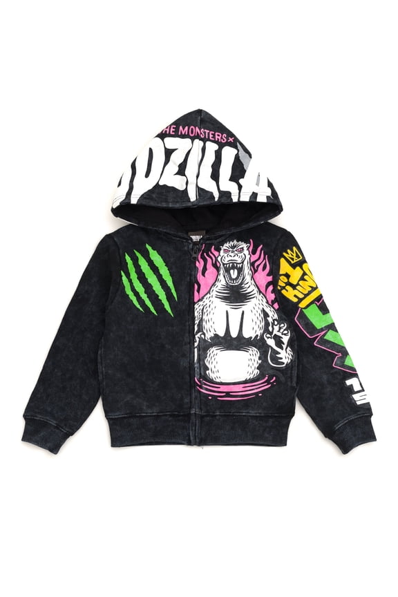 Fleece Vintage Wash Matching Family Zip Up Hoodie Toddler to Big Kid