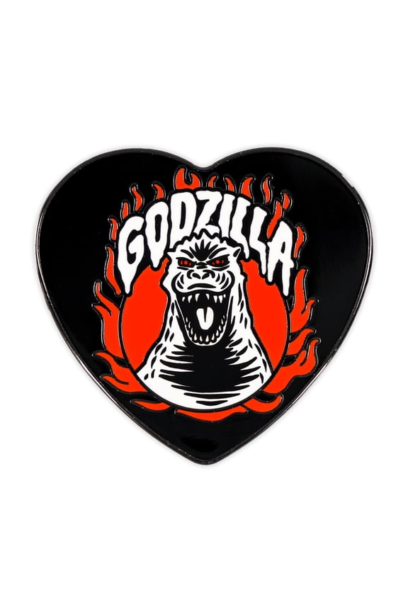 Godzilla Heart-Shaped Enamel Pin