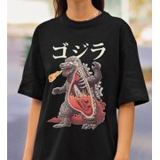 NEWTSHIRT Godzilla Japanese Retro Kaiju Movie T-shirt, Unisex, Gift for Monster Movie Fans, Vintage Movie Tee Shirt, Anime Cartoon, Funny Tee Shirt