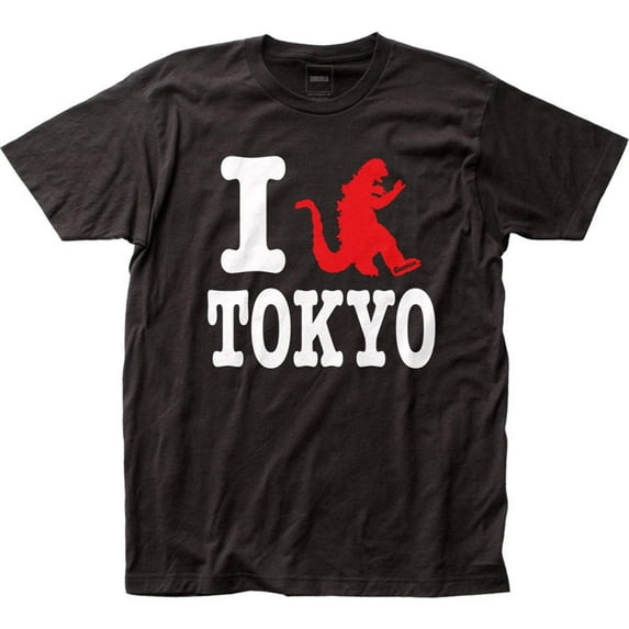 Godzilla - I Godzilla Tokyo Fitted Jersey S/S T-Shirt in Black