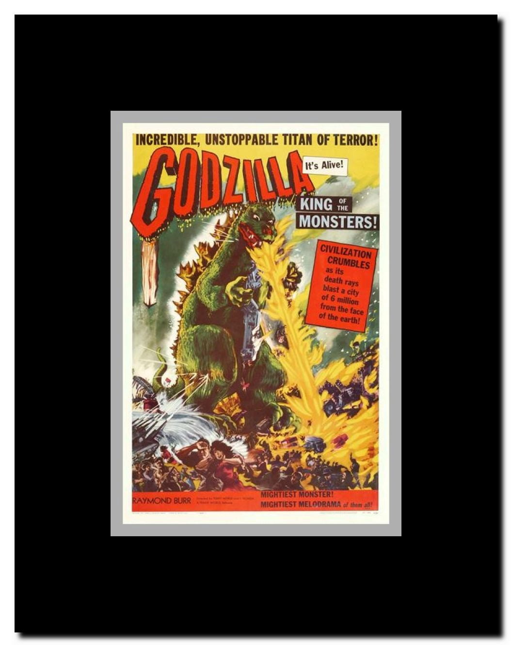 Godzilla King of the Monsters Framed Movie Poster