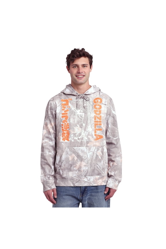 Godzilla King of the Monsters Men's Double-Sided Hoodie With Kangaroo Pocket-XL