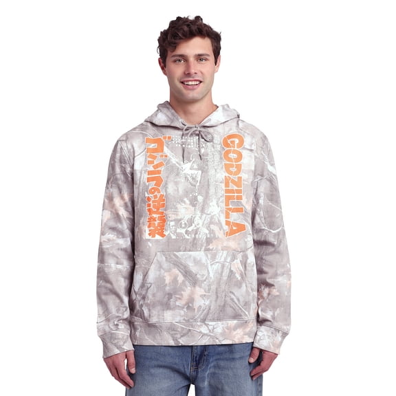 Godzilla King of the Monsters Men's Double-Sided Hoodie With Kangaroo Pocket-XXL