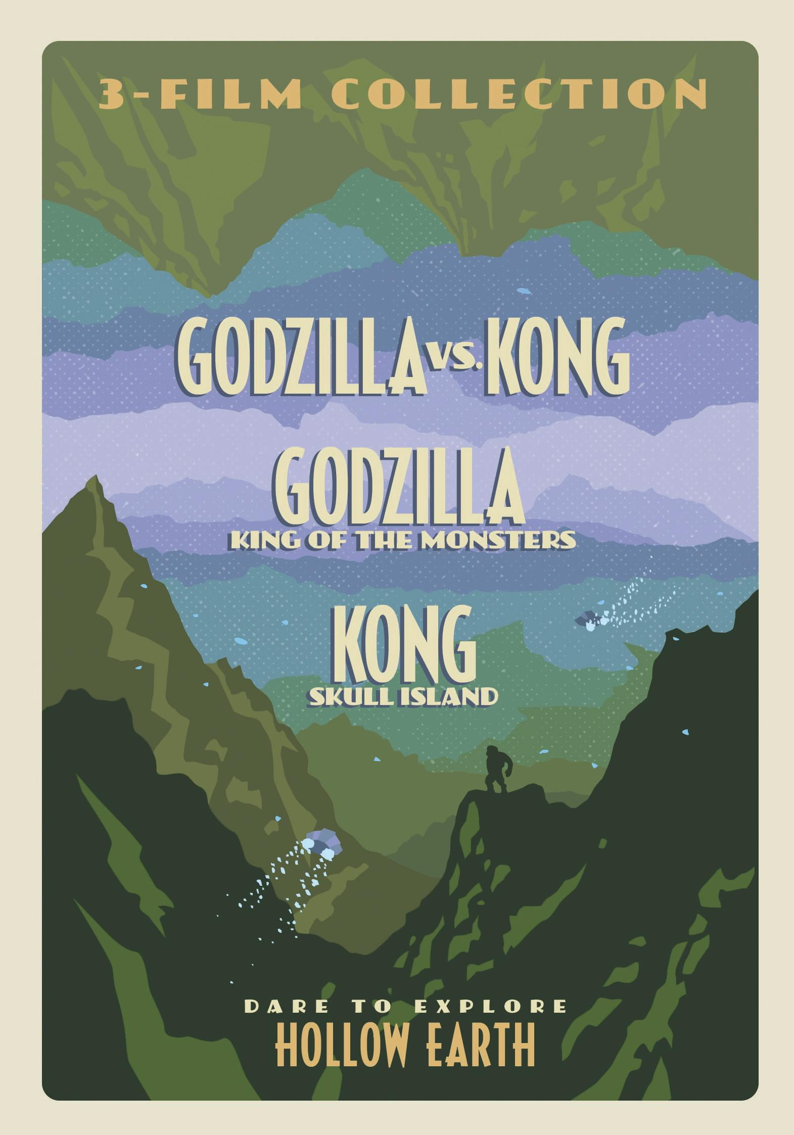 Godzilla & Kong 3-Film Bundle (DVD + Postcard) (DVD Godzilla & Kong 3-Film Bundle (DVD + Postcard) (DVD