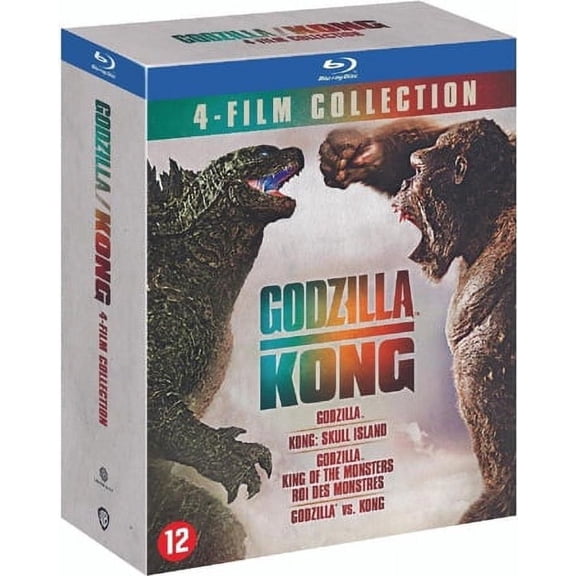 Godzilla / Kong Collection - 4-Disc Boxset ( Godzilla / Kong: Skull Island / Godzilla: King of the Monsters / Godzilla vs. Kong ) [ Blu-Ray, Reg.A/B/C Import - Belgium ]
