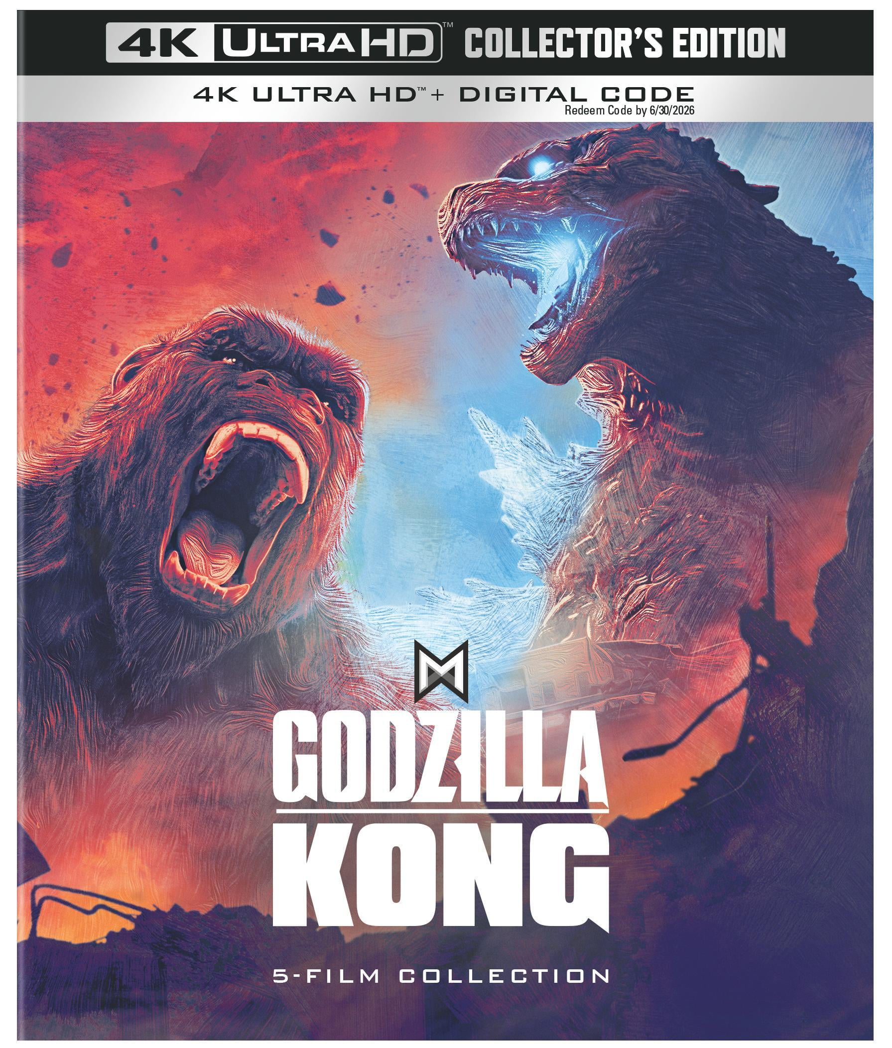 Godzilla/Kong Monsterverse 5-Film Collector's Edition (4K Ultra HD + Digital Copy), Warner Bros., Action & Adventure