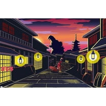 Godzilla - Lurking Wall Poster, 22.375" x 34"