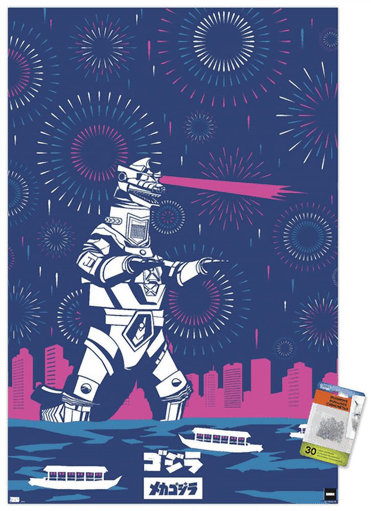 Godzilla - Mecha Godzilla Wall Poster with Pushpins, 22.375" x 34"