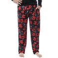 thumbnail image 1 of Godzilla Men's Character And Japanese Script Allover Pattern Adult Lounge Sleep Pajama Pants, 1 of 4