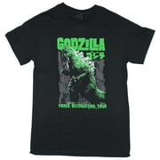 COLLECTIONS ETC Godzilla Men's World Destruction Tour T-Shirt Black Small