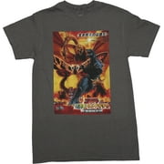 CHANGES Godzilla Mens T-Shirt - Godzilla, Mothra and King Gidorah: Giant Monsters All-Out Attack Poster Art (Small)
