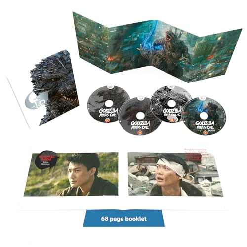 Godzilla: Minus One Deluxe Collector's Edition 4K Ultra HD + Blu-ray Region Free Includes Limited Edition 68 Page Booklet