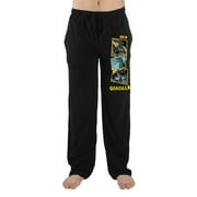 BIOWORLD Godzilla Monster Comic Style Graphic Mens Black Sleep Pajama Pants-M
