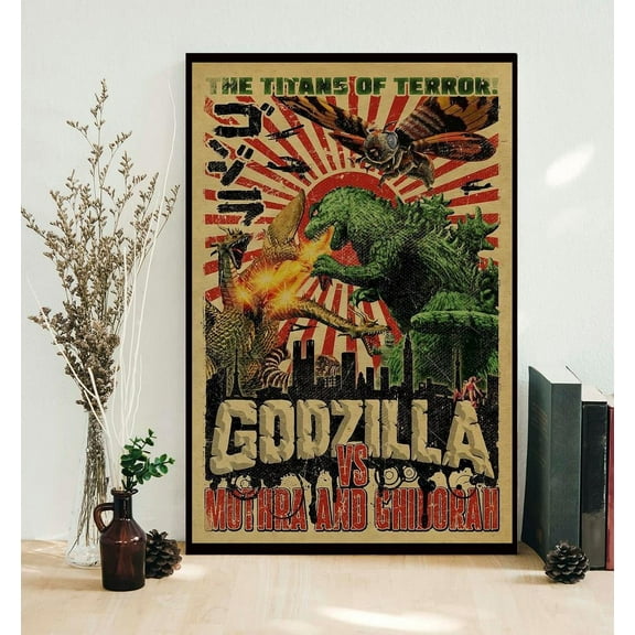 Godzilla Mothra and Ghidorah poster 24 x 36 Inch Poster
