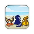 thumbnail image 1 of Godzilla, Mothra, and Rodan Chibi Square Enamel Pin, 1 of 8