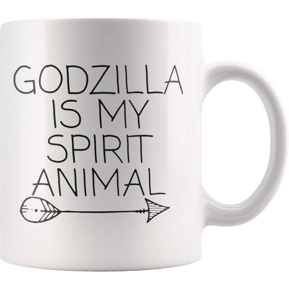 Godzilla Mug/My Spirit Animal Is Godzilla Coffee Mug/Godzilla Ceramic Mug 11oz