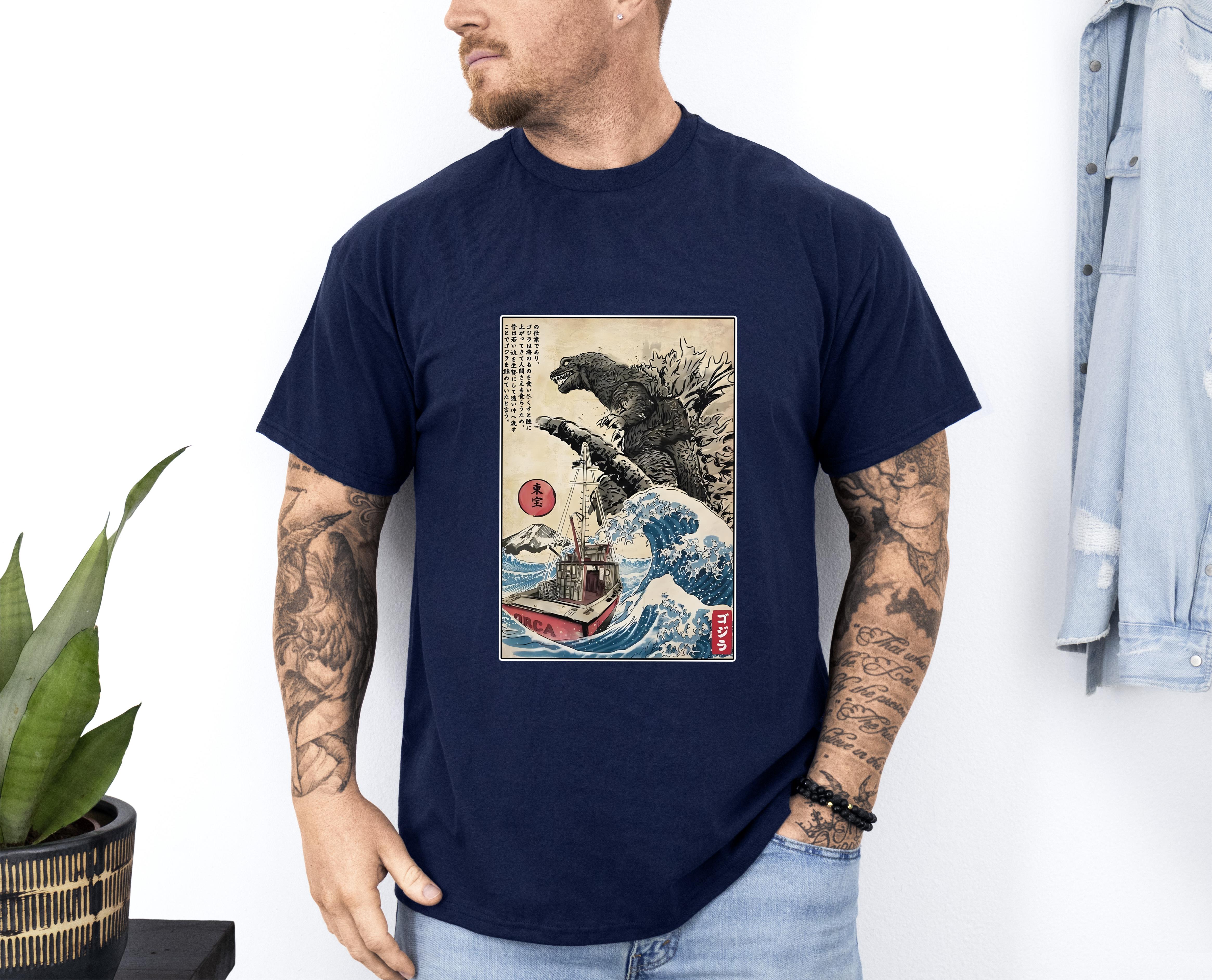 Godzilla Shirt Godzilla Minus One Orca In Japan T Shirt Vintage Monster Shirt Japanese Shirt