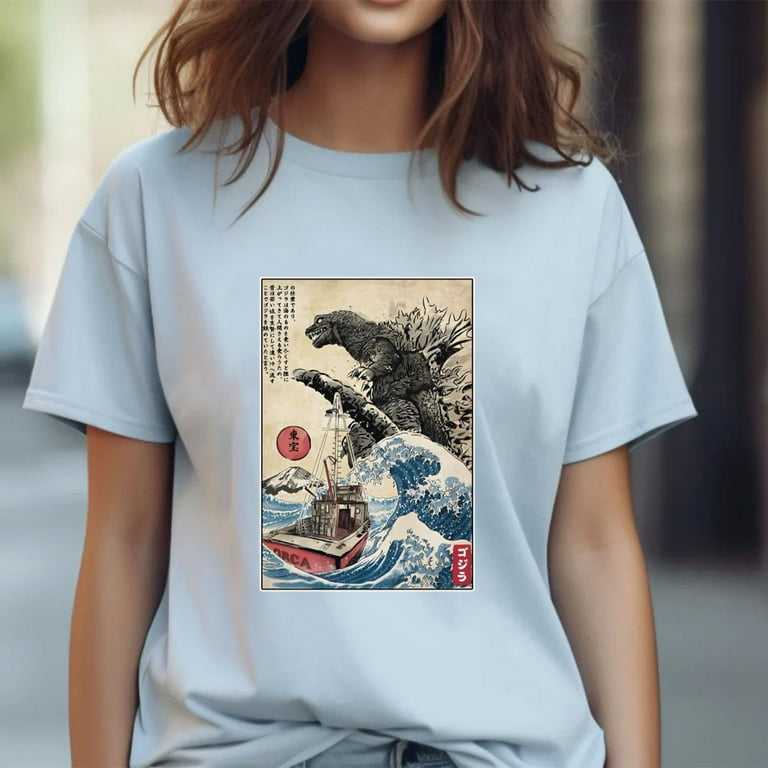 Godzilla Shirt Godzilla Minus One Orca in Japan T Shirt Vintage Monster Shirt Japanese Shirt Walmart