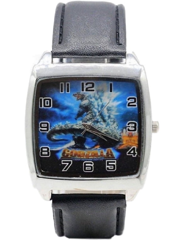 Unisex Leather Casual Wristwatch, Black