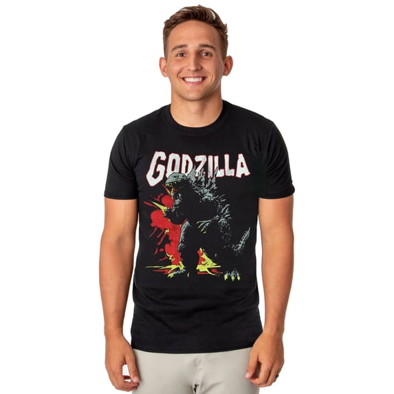 Godzilla T-Shirt Men's Giant Monster Destruction Adult Short Sleeve Tee