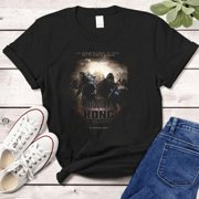 QUICKPICK STORE Godzilla Vintage Godzilla Merch Tshirt Graphics Godzilla Tshirt Clothing Godzilla Vs King Kong T, Clothing Unisex Comfort Tee T Shirt, Color: Pepper, Size: S