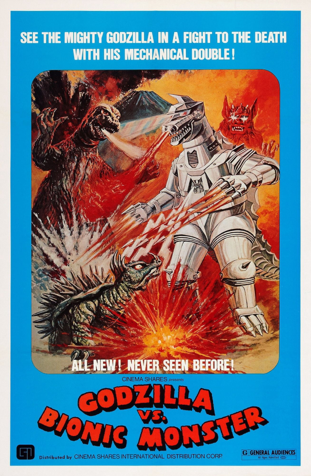 Godzilla Vs Mechagodzilla Canvas Art - (24 x 36)