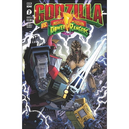Godzilla Vs. The Mighty Morphin Power Rangers #2B VF ; IDW Comic Book