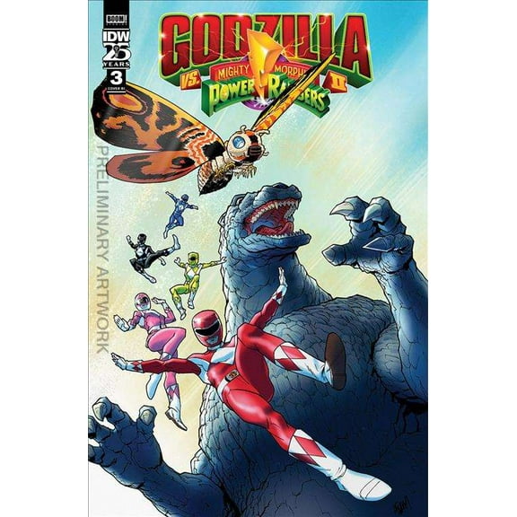Godzilla Vs. The Mighty Morphin Power Rangers II #3C VF ; IDW Comic Book