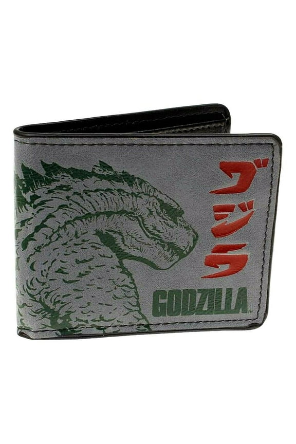 Godzilla by Mainstreet Classics Unisex Bifold Wallet PU Leather, Multicolor
