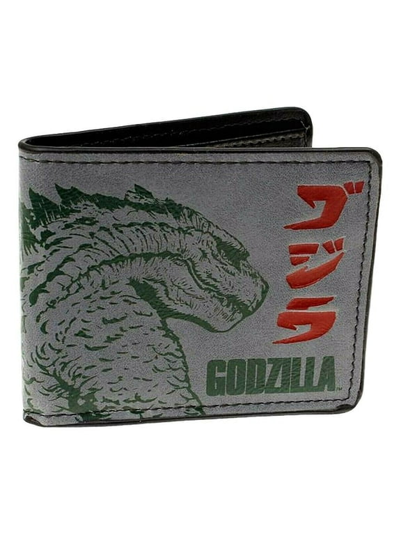 Godzilla by Mainstreet Classics Unisex Bifold Wallet PU Leather, Multicolor