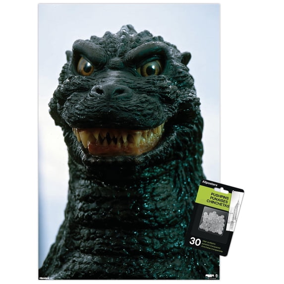 Godzilla vs. Biollante (1989) - Smile Wall Poster with Push Pins, 14.725" x 22.375"