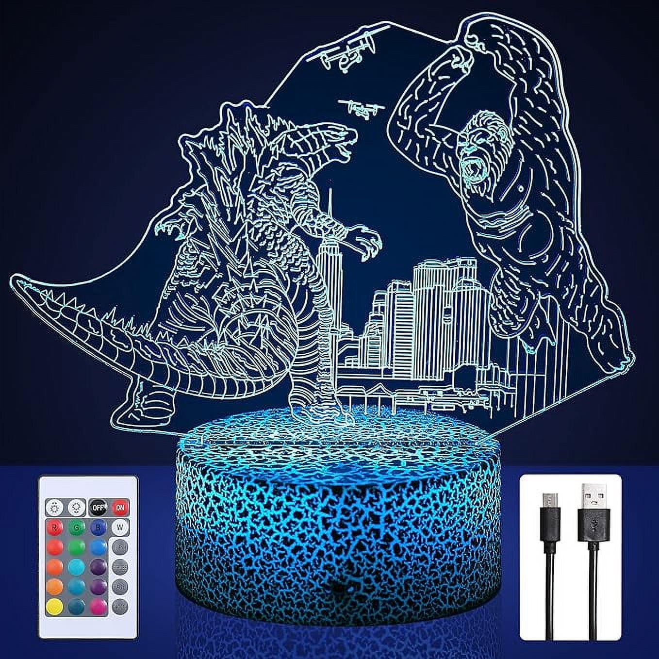 Godzilla vs King Kong toys16 Color Dimmable and ColorChanging LED
