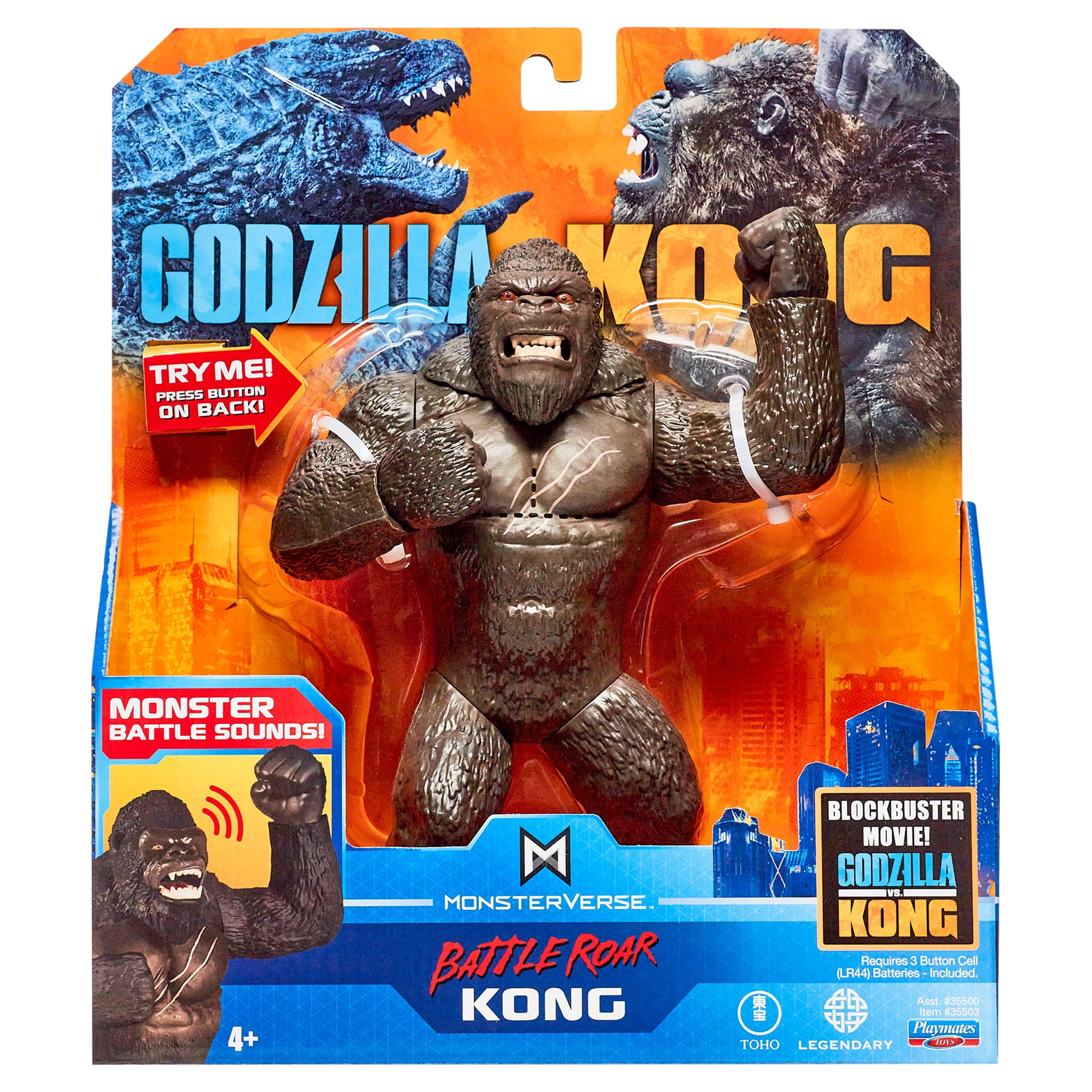 (2 pack) Godzilla vs Kong Deluxe Battle Roar Kong with Sound
