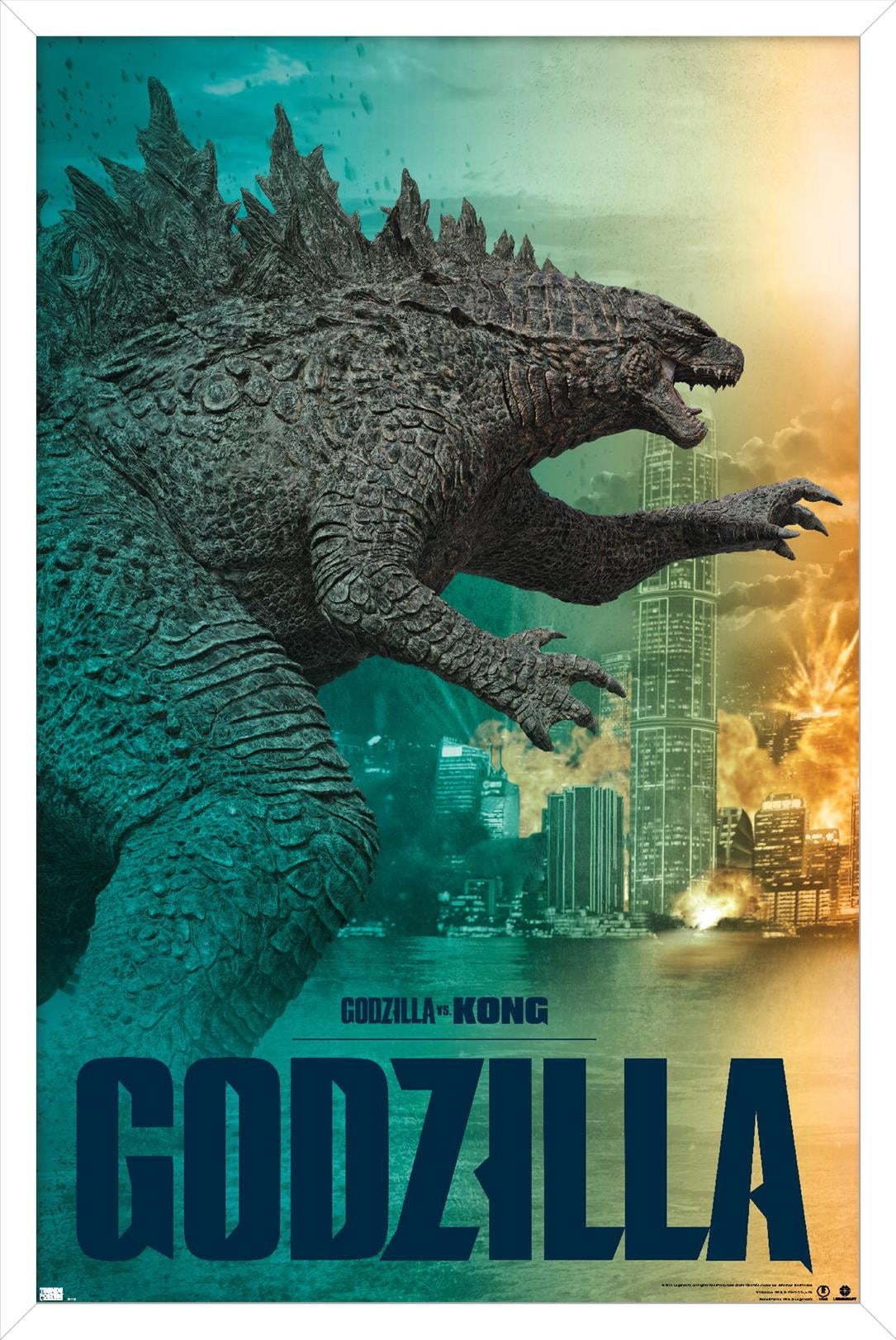 GODZILLA vs KONG パンフレット A4サイズ Godzilla vs. Kong - Godzilla Wall Poster, 22.375
