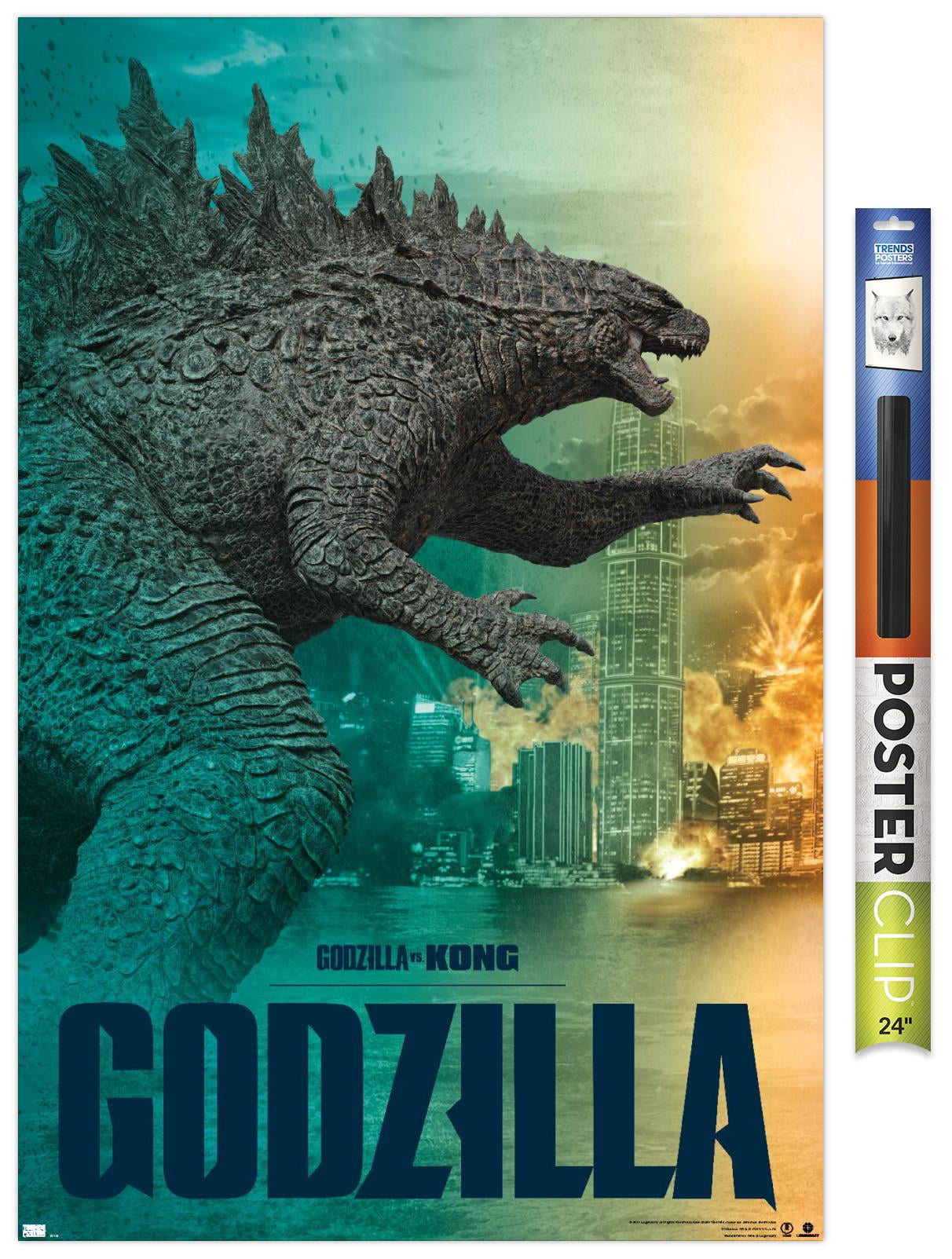 Godzilla vs. Kong - Godzilla Wall Poster, 22.375