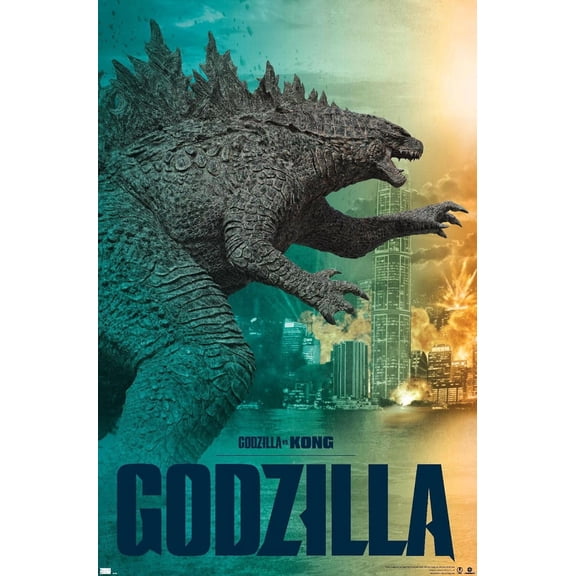 Godzilla vs. Kong - Godzilla Wall Poster, 34L" x 22.4W", Unframed Version