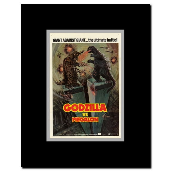 Godzilla vs. Megalon Framed Movie Poster