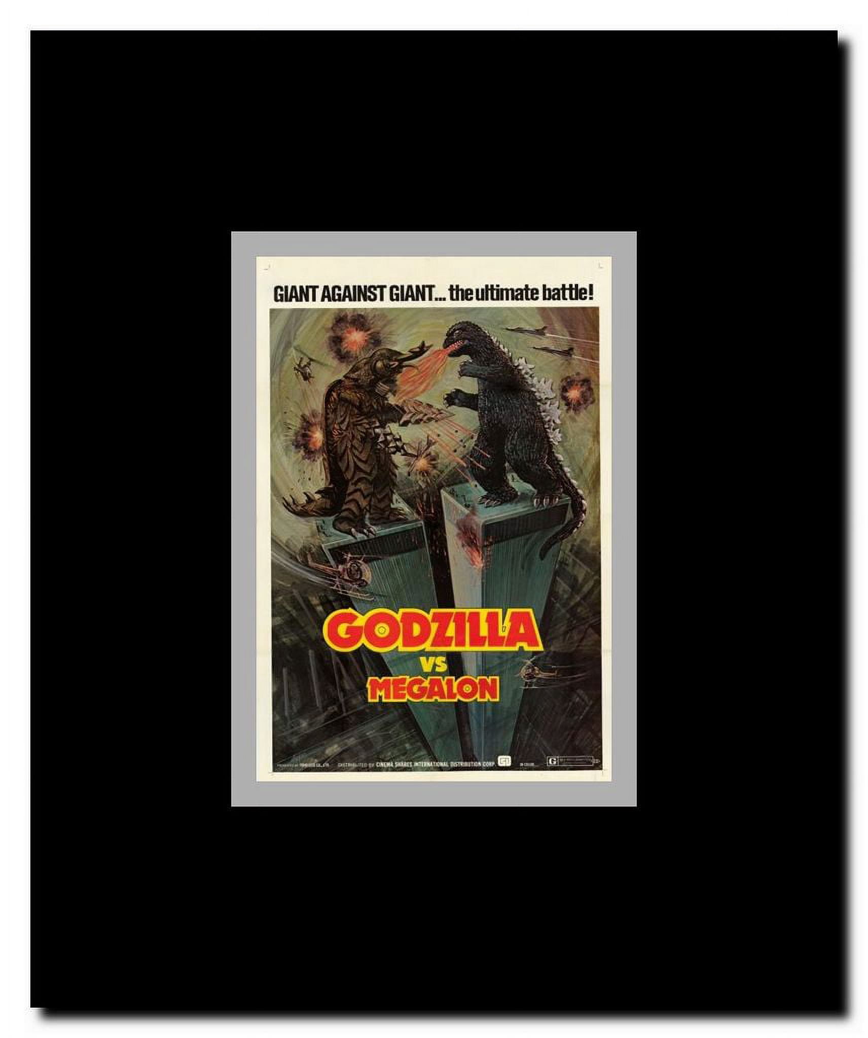 Godzilla vs Megalon Framed Movie Poster