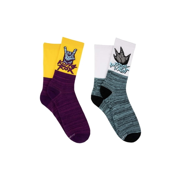 Godzilla x Kong 2 Pair Pack Crew Socks
