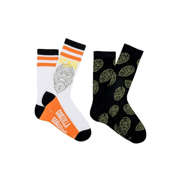 Godzilla x Kong Masks Kong 2 Pair Pack Crew Sock