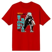 BIOWORLD Godzilla x Kong: The New Empire Godzilla Stomp Squad Crew Neck Short Sleeve Red Men's T-shirt -Medium