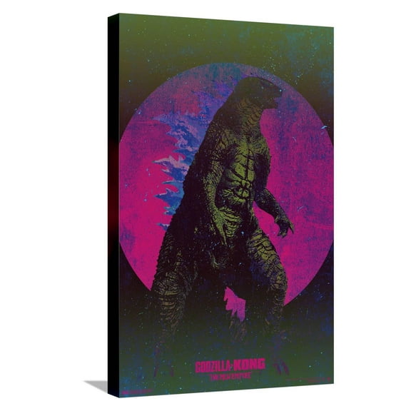 Godzilla x Kong: The New Empire - Godzilla Sun Canvas Wall Poster, 14.725" x 22.375"