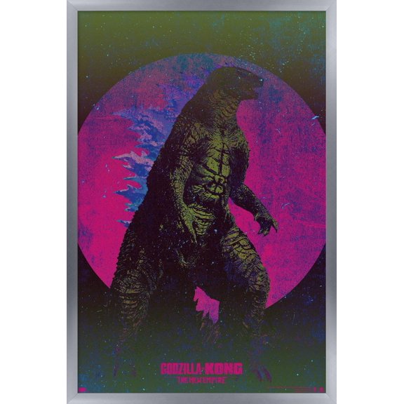 Godzilla x Kong: The New Empire - Godzilla Sun Wall Poster, 22.375" x 34" Framed